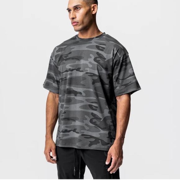 ASRV 0514 CottonPlus™ Oversized Tee in Black Camo Sz M t-shirt shirt top cotton - Picture 1 of 12